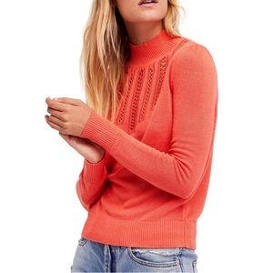 Free People Coral Sweater